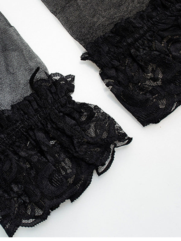 Sexy lingerie garter belt three-piece uniform set