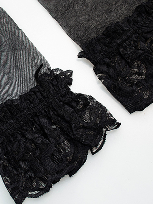 Red Hot lace sexy three-piece garter set