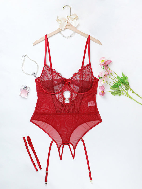 Lace Bodysuit Sexy Lingerie Set