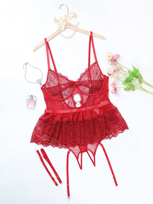 Lace Bodysuit Sexy Lingerie Set