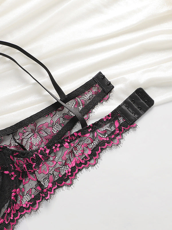 Thin lace underwear set