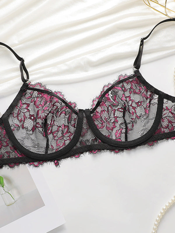 Thin lace underwear set