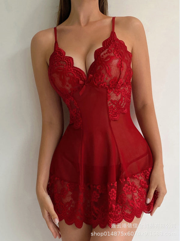 Spring-Summer Dropped Shoulder Sleeve Babydoll