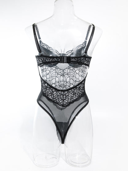 Suspender Sexy Lace Hollow Body Shaping Bodysuit